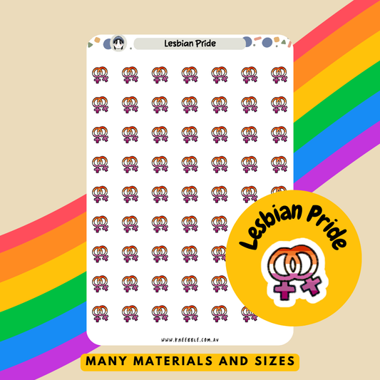 Lesbian Pride Planner Stickers