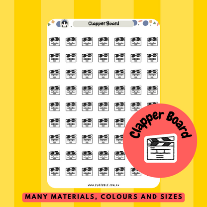 Clapper Board Planner Stickers