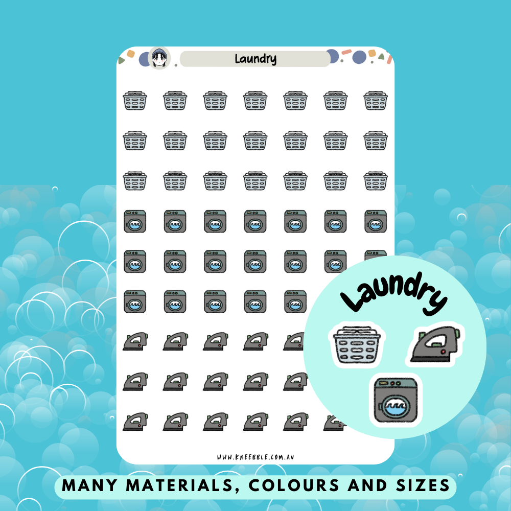 Laundry Planner Stickers