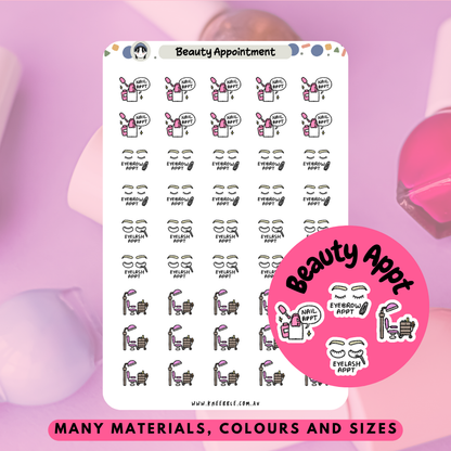 Beauty Appointment Planner Stickers