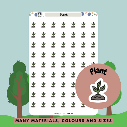 Plant Grow Planner Stickers