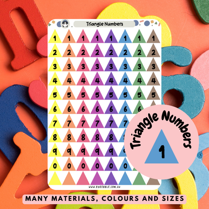 Triangle Numbers Planner Stickers