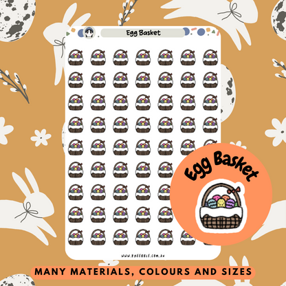 Egg Basket Planner Stickers - Kneebble