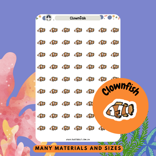 Clownfish Planner Stickers