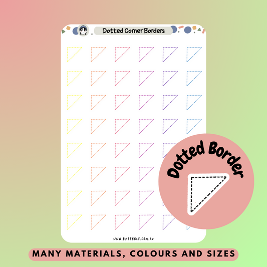 Dotted Border Planner Stickers - Kneebble