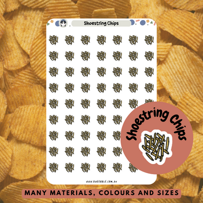 Shoestring Chips Planner Stickers