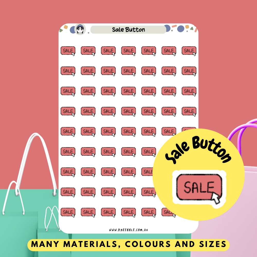 Sale Button Planner Stickers