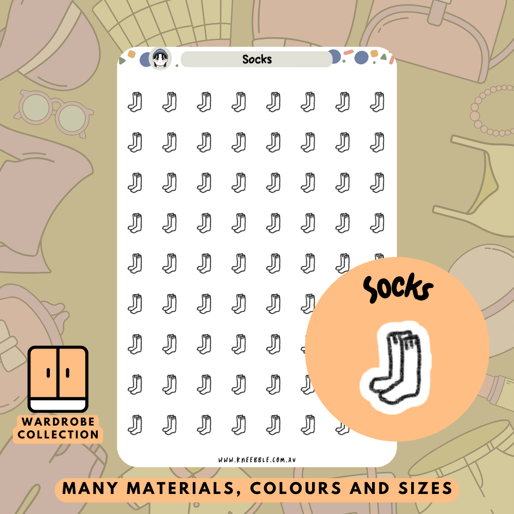 Socks Planner Stickers