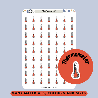 Thermometer Planner Stickers - Kneebble