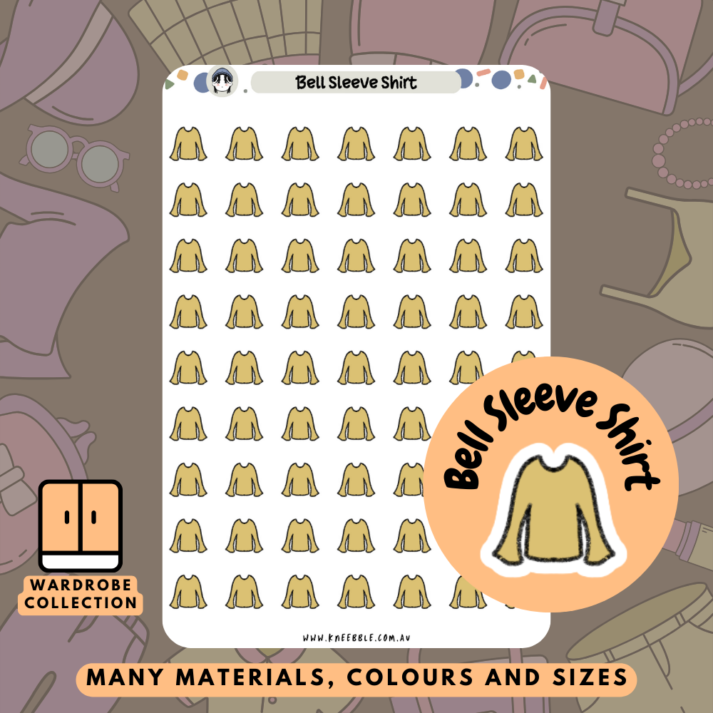 Bell Sleeve Shirt Planner Stickers