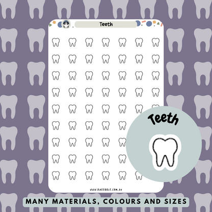 Teeth Planner Stickers