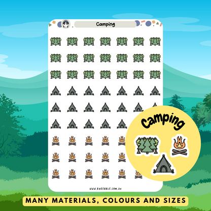 Camping Planner Stickers