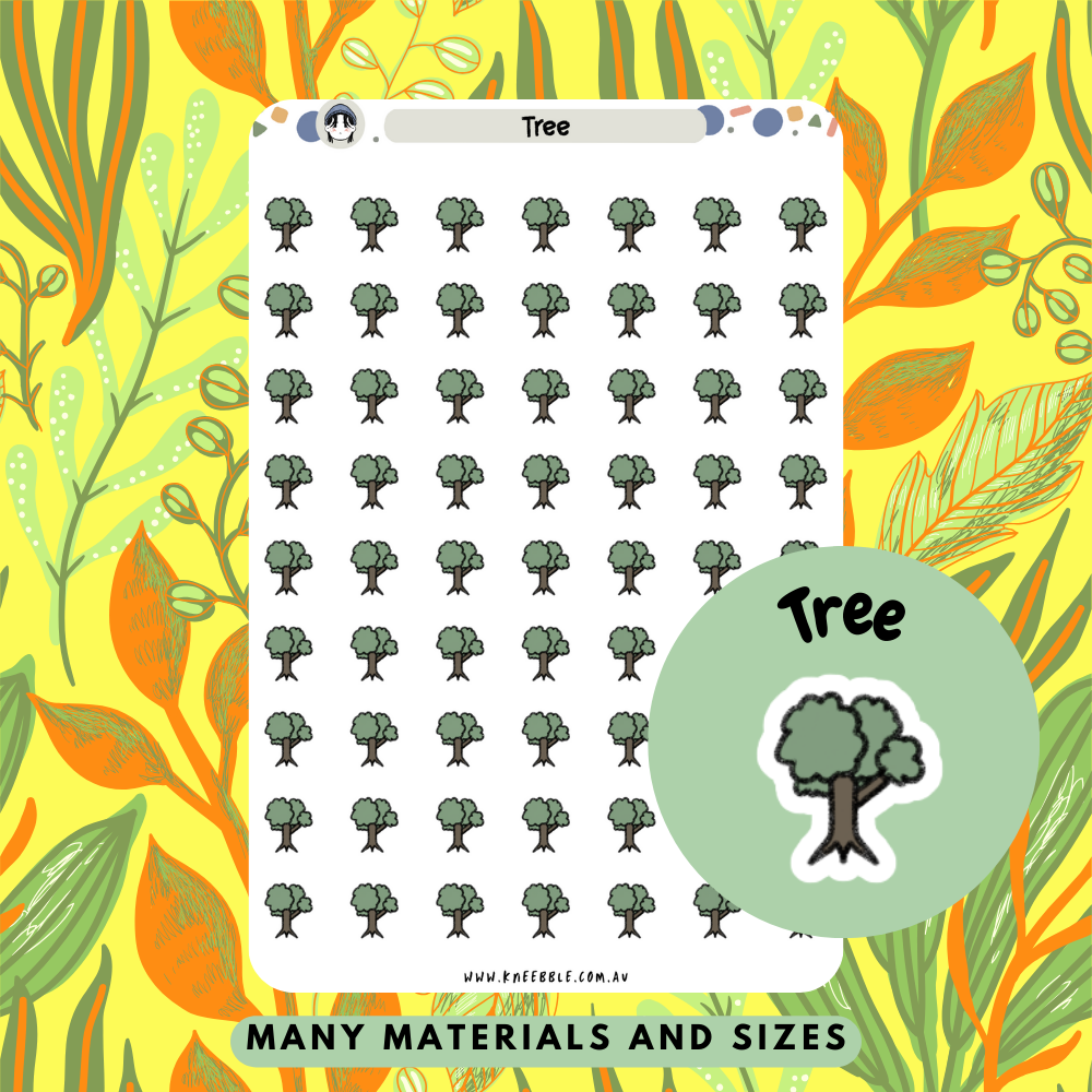 Branch Tree Planner Stickers - Kneebble