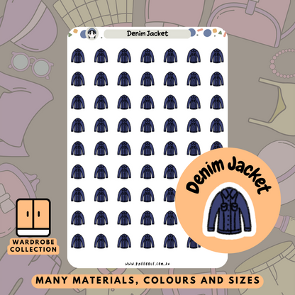 Denim Jacket Planner Stickers