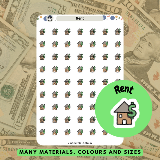 Rent Bill Planner Stickers