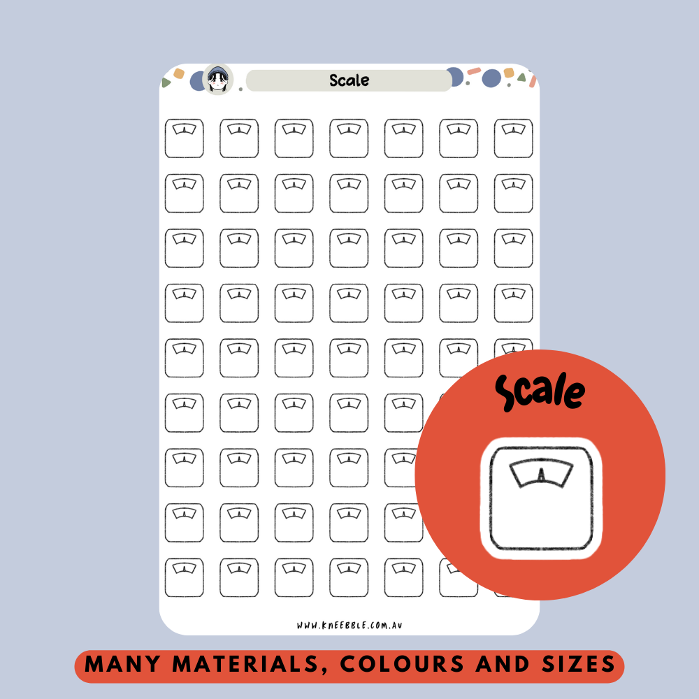 Scale Planner Stickers - Kneebble