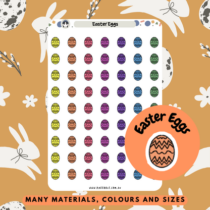 Easter Eggs Planner Stickers - Kneebble