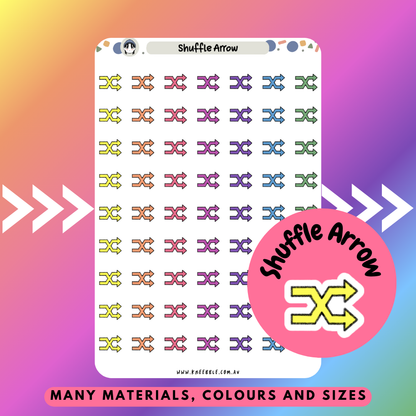 Shuffle Arrow Planner Stickers