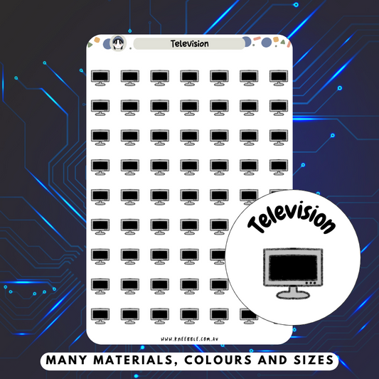 Television Planner Stickers - Kneebble