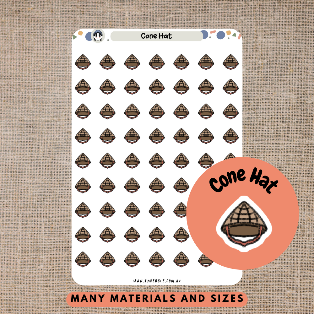 Cone Hat Planner Stickers