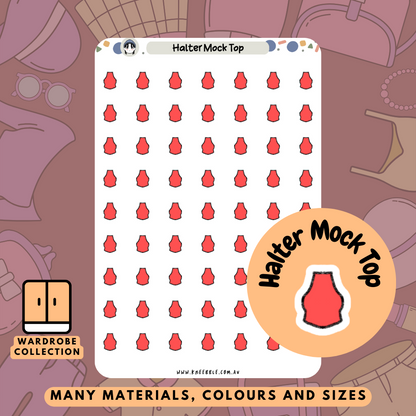 Halter Mock Top Planner Stickers