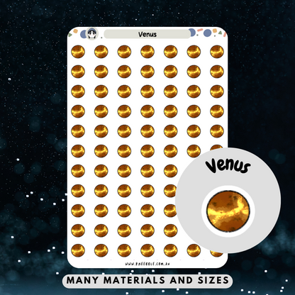 Venus Planet Planner Stickers - Kneebble