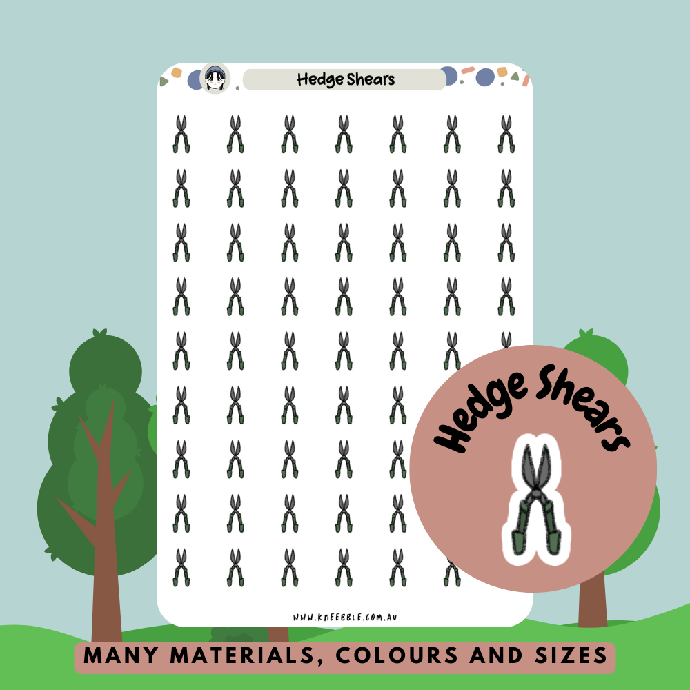 Hedge Shears Planner Stickers