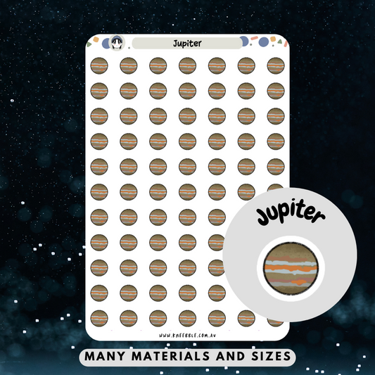 Jupiter Planet Planner Stickers - Kneebble