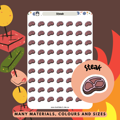 Steak Planner Stickers