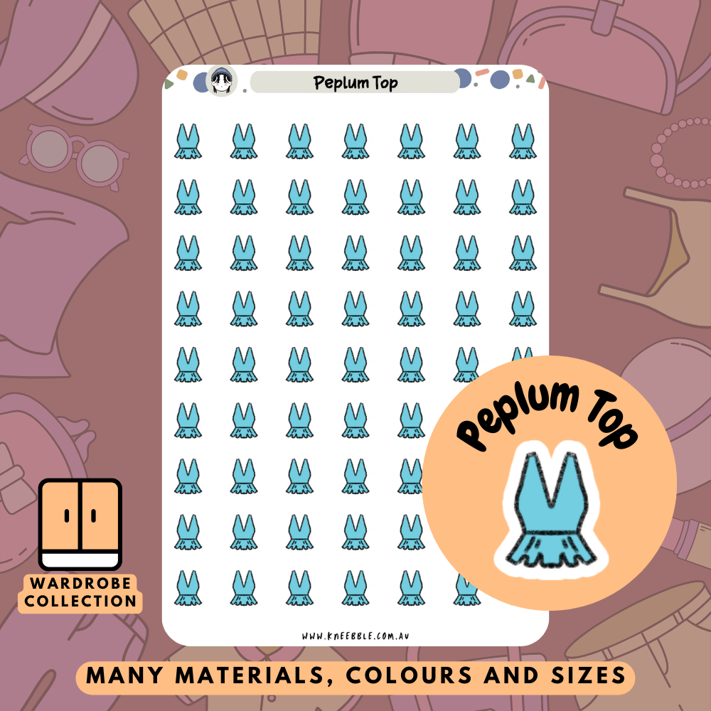 Peplum Top Planner Stickers