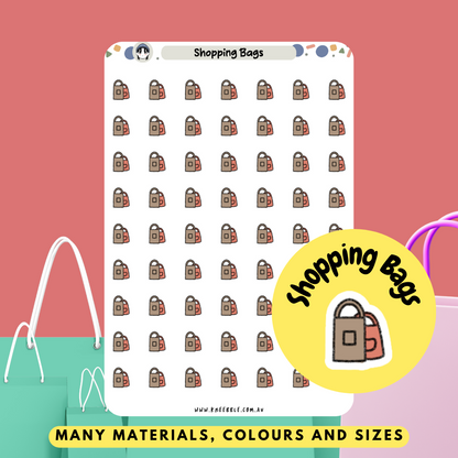 Shopping Bags Planner Stickers