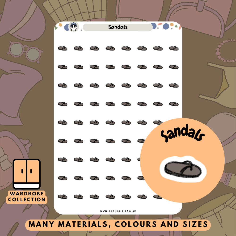 Sandals Planner Stickers