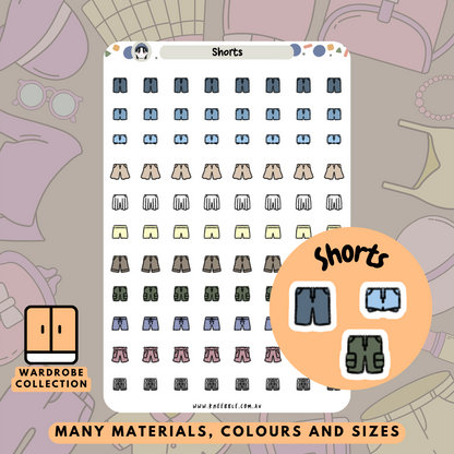 Shorts Bottom Planner Stickers