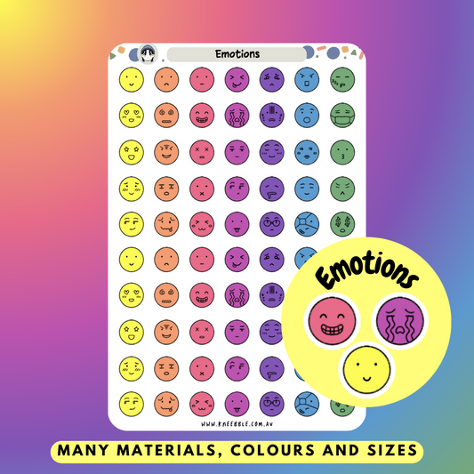 Emotion Mood Planner Stickers - Kneebble