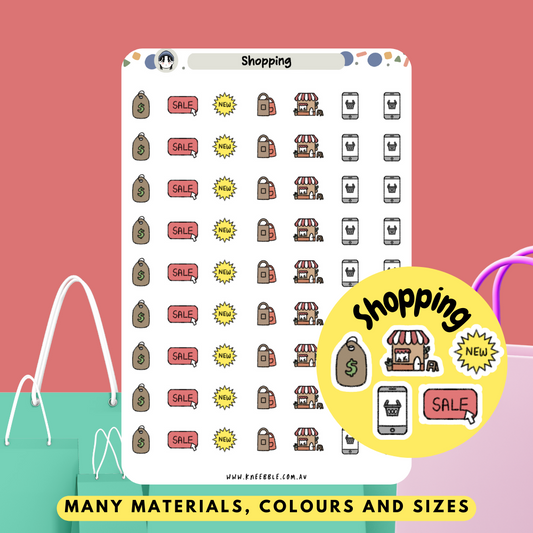 Shopping Retail Planner Stickers