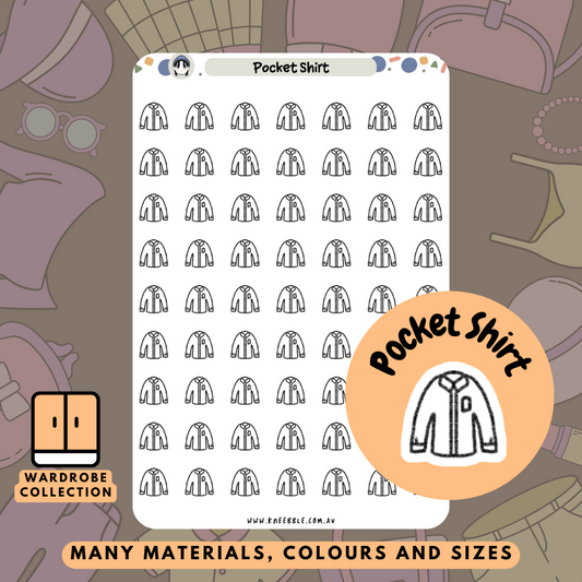 Pocket Shirt Planner Stickers