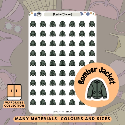 Bomber Jacket Planner Stickers