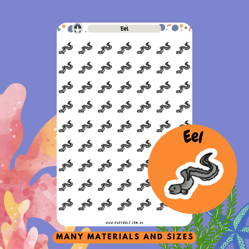 Eel Fish Planner Stickers