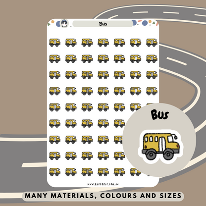 Bus Planner Stickers - Kneebble