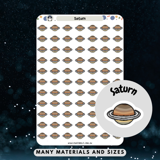 Saturn Planet Planner Stickers - Kneebble