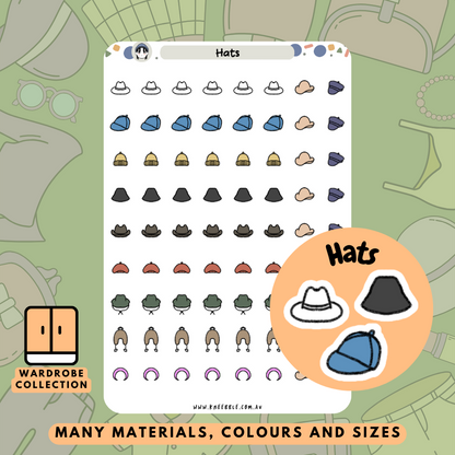 Hats Planner Stickers