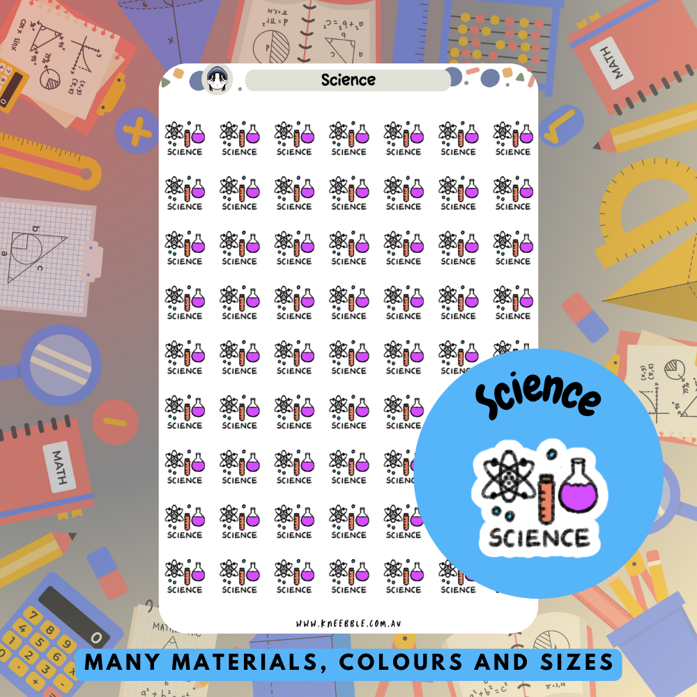 Science Planner Stickers