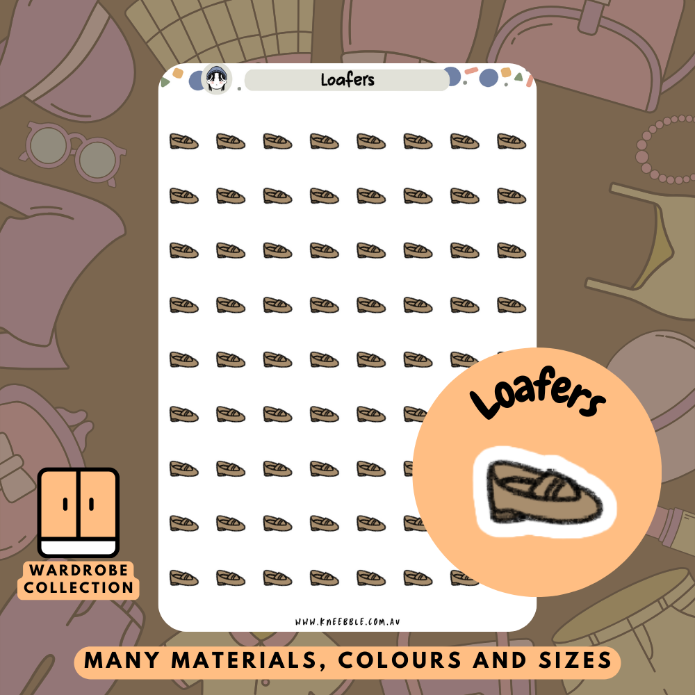 Loafers Planner Stickers