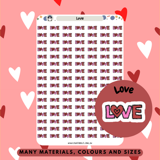 Love Planner Stickers - Kneebble