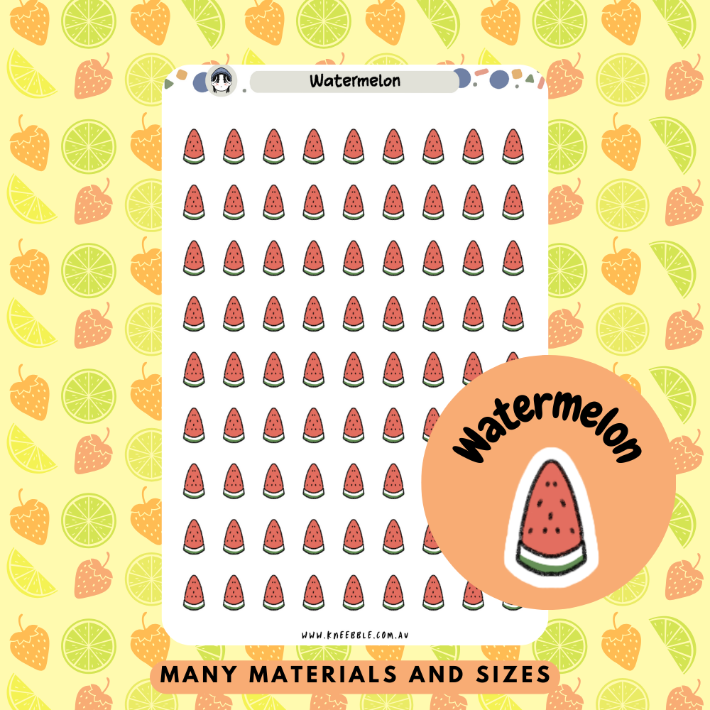 Watermelon Slice Planner Stickers