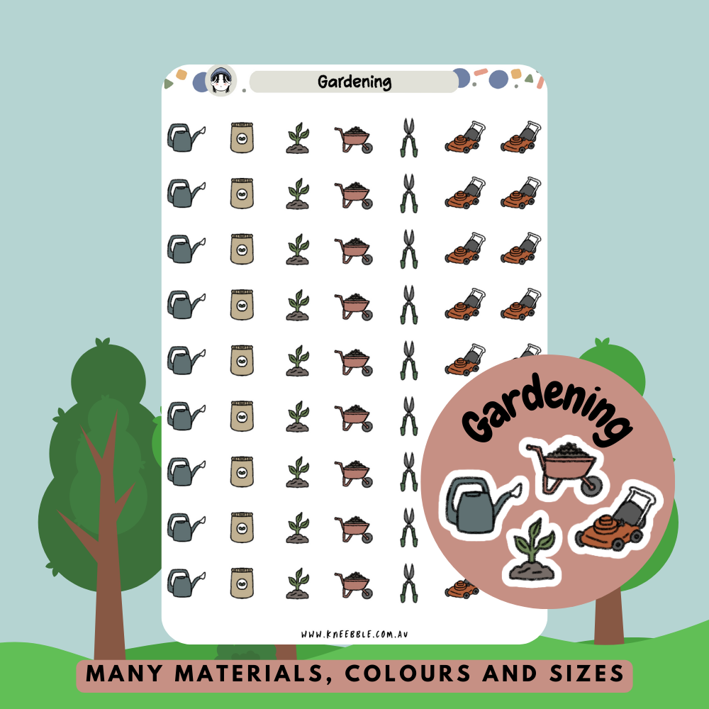 Gardening Planner Stickers