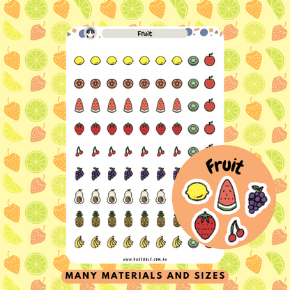 Fruit Planner Stickers - Kneebble