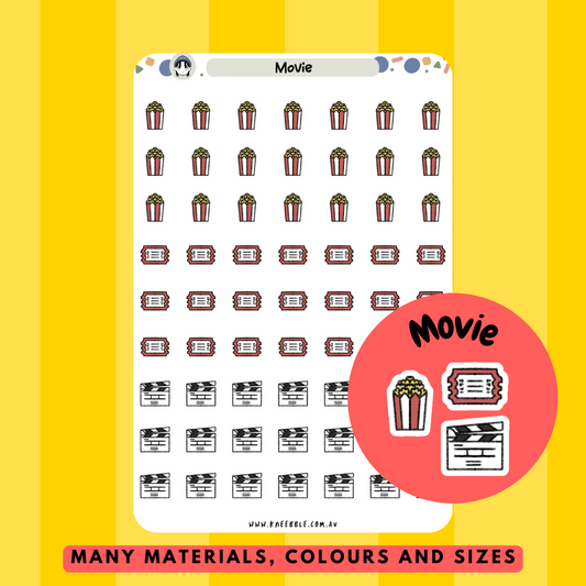 Movie Planner Stickers