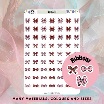 Ribbon Planner Stickers - Kneebble