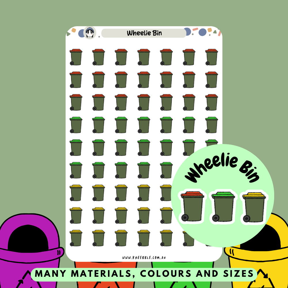 Wheelie Bin Planner Stickers